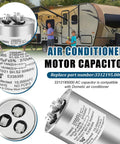 RV Air Conditioner Motor Capacitor 60 5 MFD Replacement For RV A C Units Plug And Play Capacitor For Compatible Models 57915 741 B595146 B59146 B59186 B59196 Durable Easy Install Electrical Part