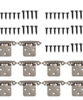 10 Piece Overlay Cabinet Door Hinge Set For Easy Install Furniture Hardware Smooth Opening And Closing Cupboard Hinges