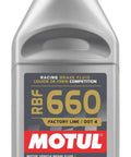 RBF 660 Racing Brake Fluid DOT 4 100 Percent Synthetic 500ml High Temp Track Ready Performance Fluid in gray bottle