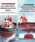 High Speed One Seventy Two Scale RC Tugboat For Pools And Lakes Ready To Run Remote Control Boat On Water With Dual Motor