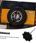 Spare Tire Hold Down Bolt For Most Cars Universal Fitment No Fuss Easy Installation Mounting Part Durable Metal And Plastic Construction Built For Wide Vehicle Compatibility And Firm Spare Security shown with tire