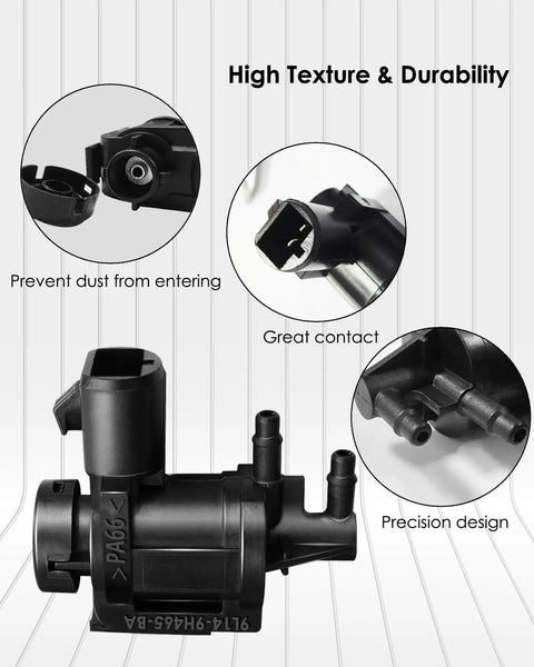 Close-up of 4x4 Vacuum Solenoid Valve And Auto Locking Hub Vacuum Line Check Valve Combo Kit, highlighting dust prevention and precision design.