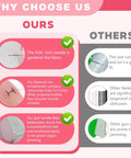 Comparison chart highlighting the benefits of the Handheld Stitch Gun For Quick Clothes Fix Garment Repair Tool over others.