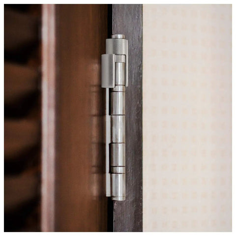 Door Saver Hinge Pin Stop For Residential Doors Fits 3 To 4.5 Inch Hinges Satin Nickel Finish No Tools Required Easy Instant Install
