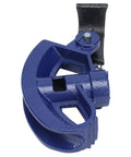 Heavy Duty Manual Steel Pipe Bender in blue with carbon steel construction for precise 90 to 180 degree bends.
