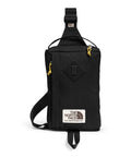 Berkeley Field Bag Water Repellent Finish Vintage Style Travel Essential Sling in black with adjustable shoulder strap