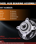 Beefed Up Front Wheel Bearing Hub Assembly For 2011 To 2014 Ford Expedition F 150 Lincoln Navigator 4WD Six Lug Two Piece Set OE Replacement Durable Wheel Hub Bearings Easy Install Restores Smooth Ride And Steady Handling