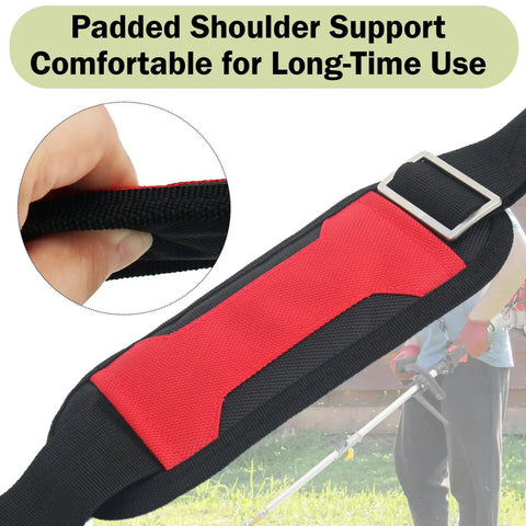 Shoulder Strap For M18 Quik Lok Trimmer And Power Head That Shifts Weight To Your Body With Cushioned Comfort close-up view