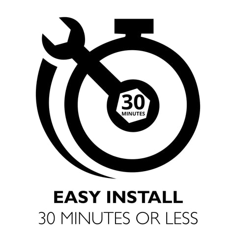 Easy install graphic for Four Inch Matte Black Interior Door Hinges Value Pack With Three Heavy Duty Leaves Pre Lubricated For Dead Silent Swing.