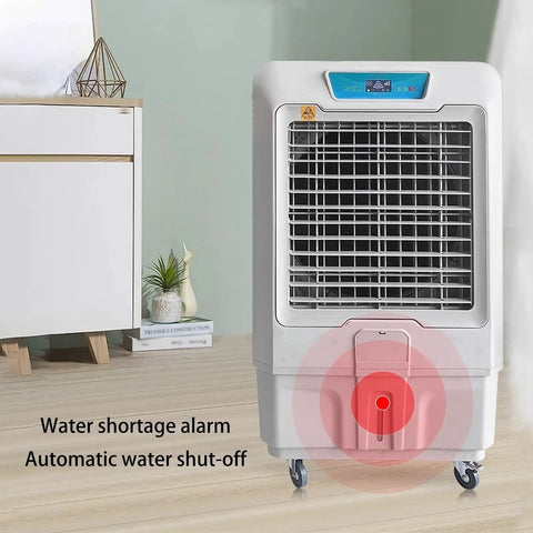 Skip Peak Summer Costs And Keep Your Space Chill With This Portable Swamp Cooler acting as a ductless AC with water shortage alarm.