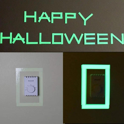 Super Dope Glow In The Dark Tape 33 Feet By Half Inch Luminous Roll For Emergency Egress Safety Markers Stairs Walls Steps And Exit Signs No Sweat Installation Guaranteed