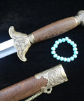 Training Sword For Martial Arts Practice With 39 Inch Stainless Steel Blade Full Tang Longquan Style Forged Rosewood Scabbard Phoenix Pattern