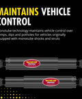 All Weather Shock Absorber For Chevy Tahoe With Hydraulic Lockout And Nitrogen Charged Gas Monotube Design, front view