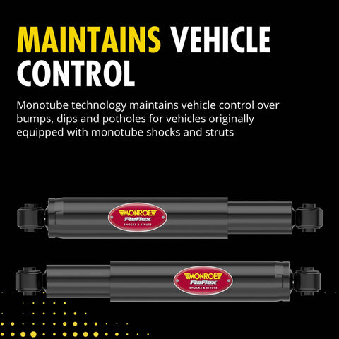 All Weather Shock Absorber For Chevy Tahoe With Hydraulic Lockout And Nitrogen Charged Gas Monotube Design, front view