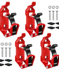 Four Piece Shovel Mount For Roof Rack Heavy Duty Stainless Steel Metal Rubber Clamp Brackets Kit with bolts and pads