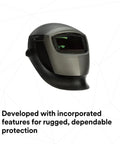 Natural Color Auto Darkening Welding Helmet 9002NC For MMAW TIG MIG Welding Brighter Optics Durable Black And Silver Build