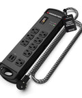 Power Strip Pro Surge Protector With 1960 Joules Of Protection Eight Outlets And Two USB A Ports Fifteen Foot Extension Cord