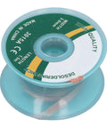 Five Pack Desoldering Wick Solder Braid For PCB And Keyboard Resoldering spool, 3 mm width, 1.5 m length copper braiding.