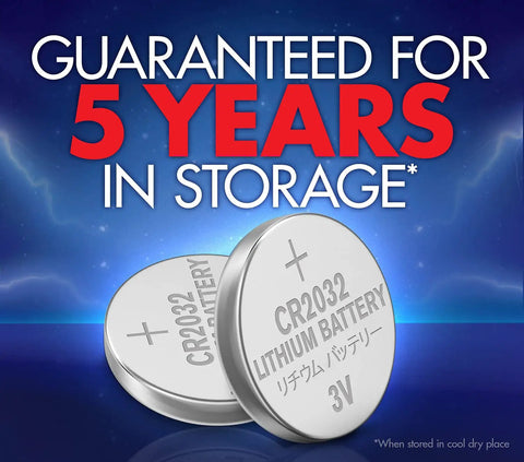 Pack Of 24 CR2032 Lithium 3V Coin Cell Batteries For Watches And Small Electronics with storage guarantee.