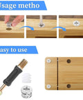 10 Piece Cam Lock Screws 35mm Cam Fitting With Dowel And Pre Inserted Nut 3 In 1 Furniture Connecting Kit assembly diagram