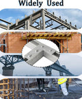 Heavy Duty Hot Dipped Galvanized Flat L Shaped Fitting Six Pack with Four Holes for One And Five Eighths Inch Strut Channel