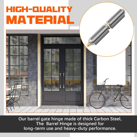 Heavy Duty Weld On Bullet Barrel Hinges 4 Inch Set Of 10 Carbon Steel Weldable Hinges for swing doors, trailers, ramps