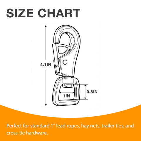 Labeumela 2-pack heavy-duty bull snap hooks with eye bolts, reinforced steel marine hardware