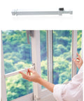 Sliding Glass Door Security Bar Adjustable From 25.75 To 47.5 Inches Keeps Kids Safe And Stays Put Easy Install Rustproof