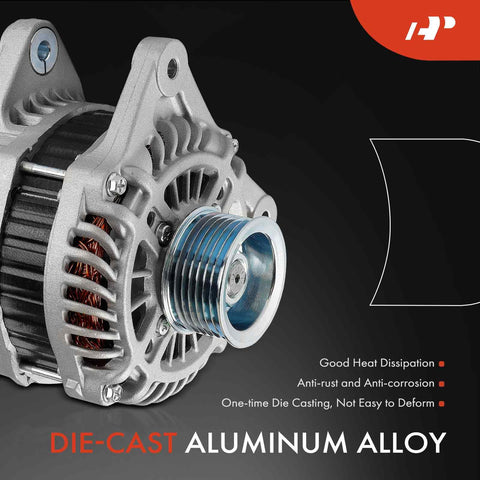 Alternator For Nissan Versa 2012 To 2019 Versa Note 2014 To 2019 Micra 2015 To 2019 1.6L With 3 Pin Plug 12V 110A 7 Groove Pulley Clockwise Replacement