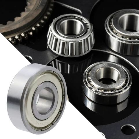 Two Pack 12mm Bore 32mm Outer Diameter 10mm Width Double Shielded Deep Groove Ball Bearings 6201ZZ High Speed Radial Ball Bearings