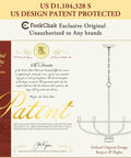 Patent design certificate for Dope Black 6 Light Farmhouse Chandelier with E12 Sockets by FookChak.