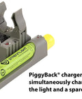 Stinger DS LED High Power Rechargeable Flashlight With 12 Volt DC Piggyback Charger for dual battery charging dock