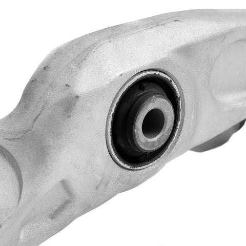 Close-up of bushing on Beefy Front Lower Control Arm Kit Pair For 2005 To 2009 Nissan 350Z And 2005 To 2007 Infiniti G35 RWD Direct Fit Replacement