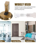 Heavy Duty Zinc Alloy Door Stop With Adjustable 10 to 20mm Range, Windproof Mechanical Door Stopper in various settings