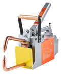 Portable 1/8 Inch Spot Welder With 1.5KVA Input Capacity, handheld welding gun for steel sheet, copper tips visible