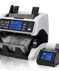 Bank-Grade Money Counter With External Display And All-In-One Thermal Printer, Quick Counts Mixed Denominations, Multi Currency