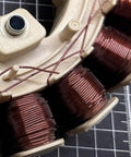 Washer Rotor Stator Replacement Part Plug And Play Direct Replacement Assembly For Most Standard Washing Machines Heavy Duty Construction Delivers Reliable Motor Speed Control And Long Lasting Performance DC97 20946A DC31 00155B DC93 00309D, close-up copper coils