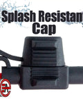 Real Deal 12 Volt Inline Automotive Fuse Holder Kit featuring splash resistant cap for reliable circuit protection.