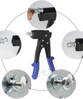 Petal Nuts Jack Nuts Dowel Kit With Screws For Drywall Repair And Framing, Carbon Steel 74Pcs M4 M5 M6 M8, setting tool