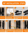Step-by-step installation guide for Keyless 3 Digit Combination Gate Latch For Barn Doors And Cabinets Mechanical Password Lock.