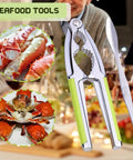 Heavy Duty Nut And Shell Cracker Set With No Slip Grip Handles Seafood Tools And Picks Walnut Crusher For All Nuts