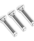 Three zinc aluminum adjustable wrenches from Tiny But Mighty Mini Multitool Wrench Set 3 Piece Compact Zinc Aluminum EDC Bottle Opener.