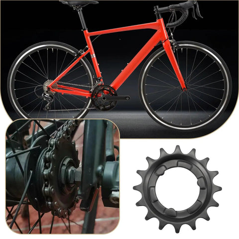 Two Pack 16 Tooth MTB Bike Sprocket Black 70mm Outer Diameter 34mm Inner Diameter Corrosion Resistant Easy Install Fits Hub Gear 3 7 8 Speed