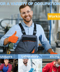 Worker wearing Clear Safety Glasses ANSI Z87.1 Certified for a variety of occupations including outdoors and laboratory work