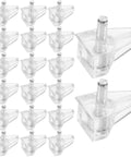 100 Pack Shelf Pegs And Pins For Bookshelves And Furniture Easy To Install Plastic And Stainless Steel Pegs No Sharp Edges