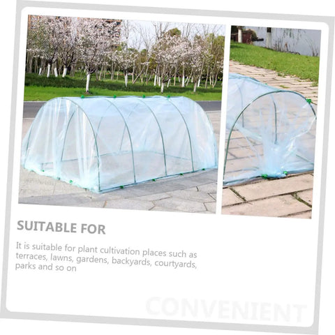 Clear Plastic Mini Greenhouse Cover For Raised Beds With Freeze Protection And Rain Shield, Transparent Plant Shelter For Healthy Growth, Grower Friendly Weatherproof Easy Install Bracket For Garden Beds
