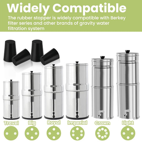 All In One Replacement Kit For Gravity Water Filter System Elements Compatible With Berkey Black Activated Carbon Filters Widely Compatible