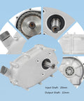 2 To 1 Gear Reduction Box With Clutch For Honda GX160 GX200 Five Point Five HP Engine Built Tough With Aluminum Alloy And Cast Iron