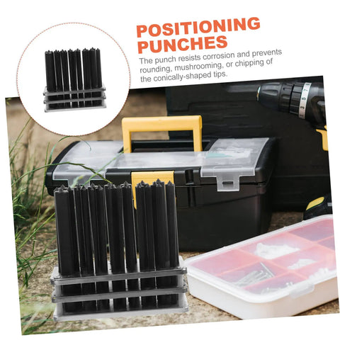 Heavy Duty Cylindrical Punch Set For Mechanical Repairs And Metalworking with tool box in background
