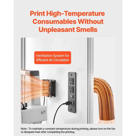 Badass Enclosed 3D Printer Tent With Hella Steady Chamber Heating And Smart Dual Pass Ventilation Featuring Integrated Led Task Lights Dustproof Waterproof Acrylic Housing For Zero Hassle Printing